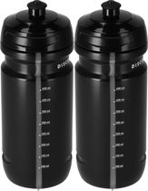 Gourde 600 ml Vélo 2 pièces - Gourde de sport légère sans BPA - Gourde Fitness - Convient à tous les Porte-bouteilles - Passe au lave-vaisselle - Shake Cup - Durable & Recyclable - Compact & Solide