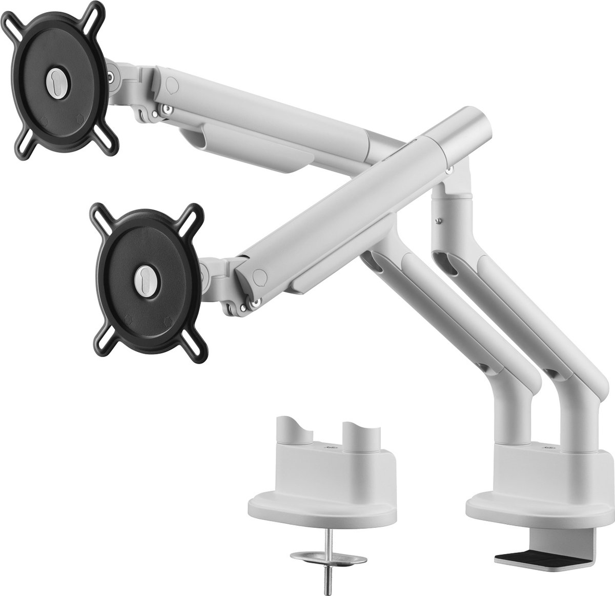One For All DM7220 Design-line universele dubbele monitorarm - 2 monitoren - VESA 100 x 100 - wit