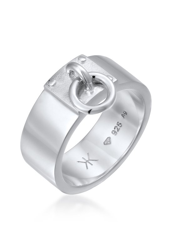 KUZZOI Ring Homme Ring Kuzzoi Pendentif Cercle Homme Argent Sterling 925 Festival