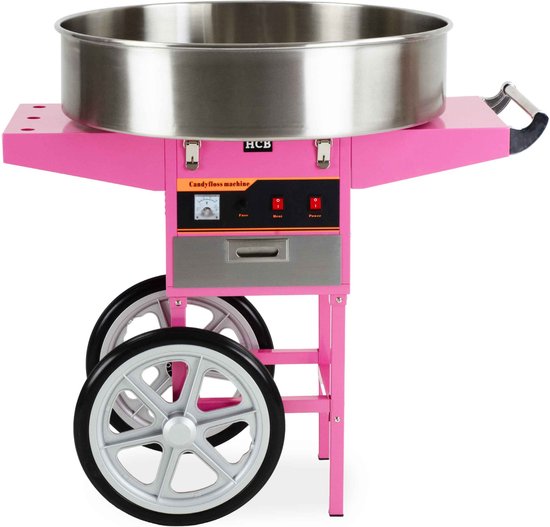 Suikerspinmachine met suikerspin LED sticks - 52 cm - 1.200 W - 50