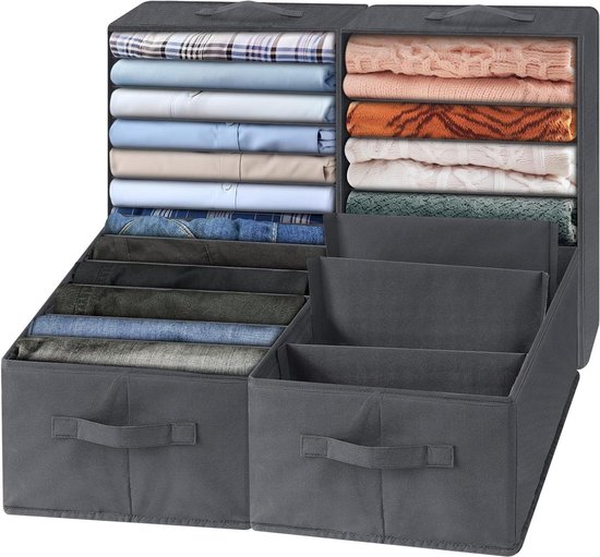 Plankverdeler Kledingkast - Kledingorganizer voor Efficiënte Opberging - 4 Stuks