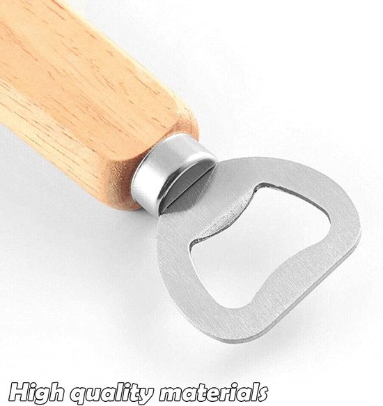 Flesopener van hout, bieropener, flesopener, bierflesopener, cadeau