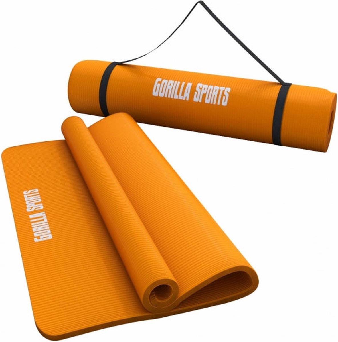 Gorilla Sports Yogamat Deluxe (190 x 100 x 15 cm) - Yoga Mat - oranje