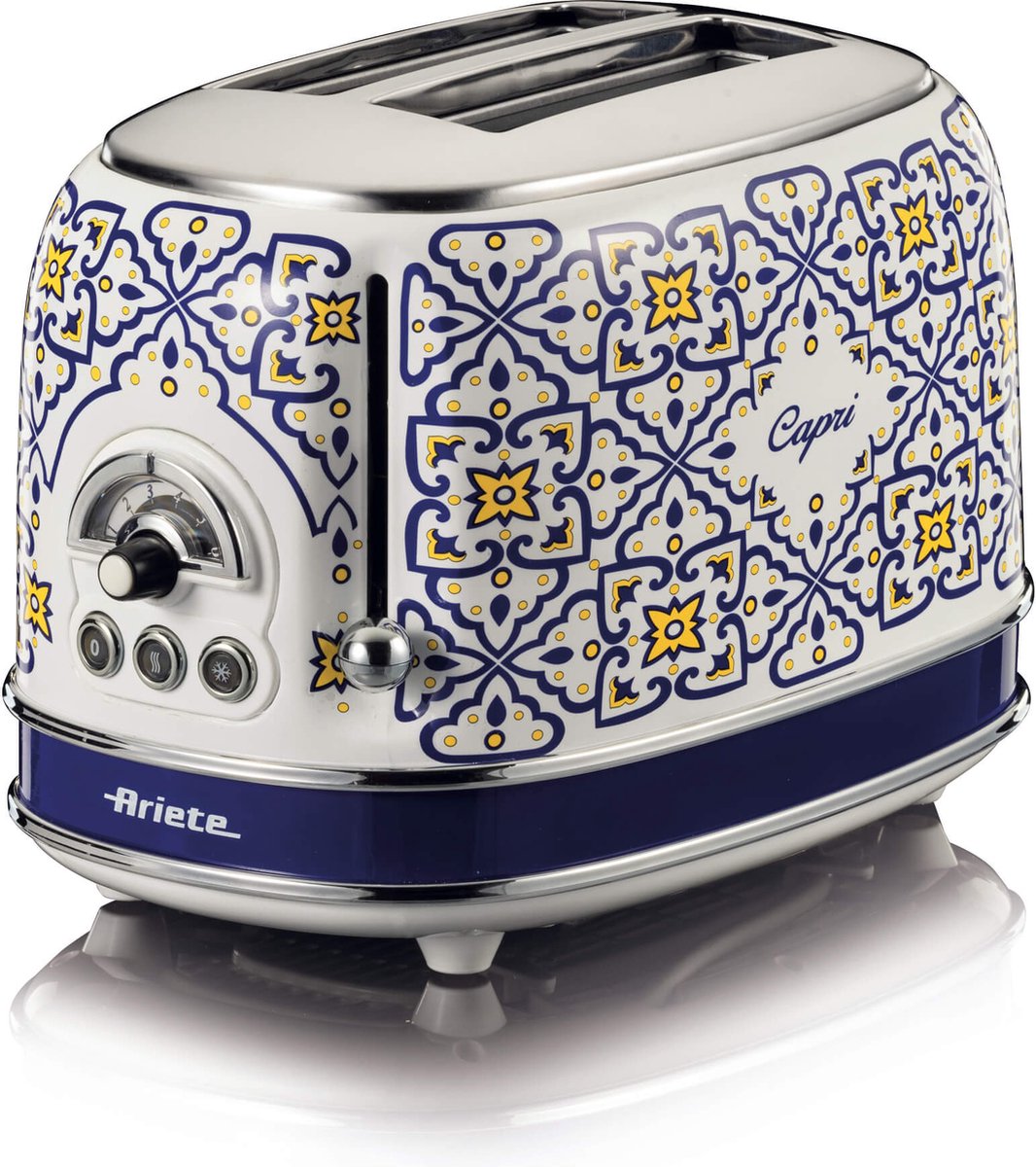 Ariete Capri 0155/1C -Italiaans design broodrooster - 2 sneden - 6 standen - 810 Watt