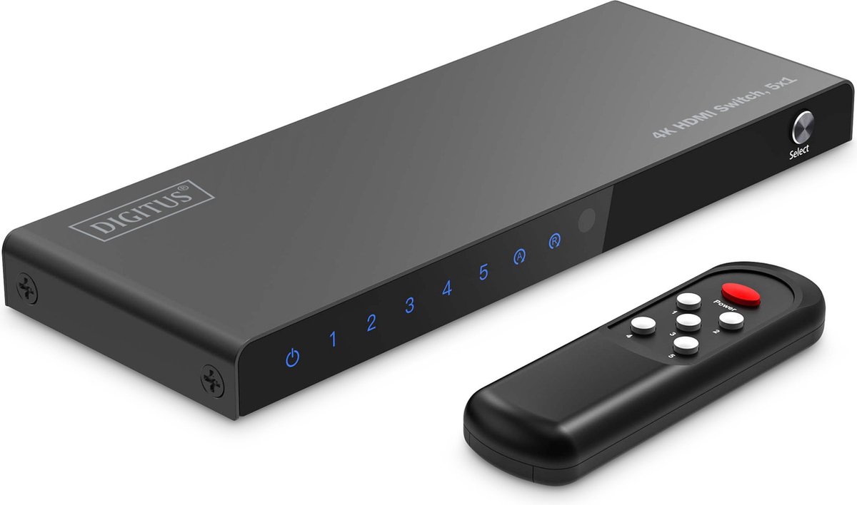 Digitus 4K HDMI Switch 5 naar 1