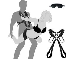 DOWO® - Sex Schommel - BDSM Extreme Bondage Set - met Leren Oogmasker - Sex Toys voor Koppels - Sexschommel - Seksspeeltjes - Sex Pakket en Toys - Discreet Verpakt