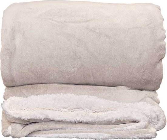 D- Unique Living | Lars XL plaid 220x240cm pebble