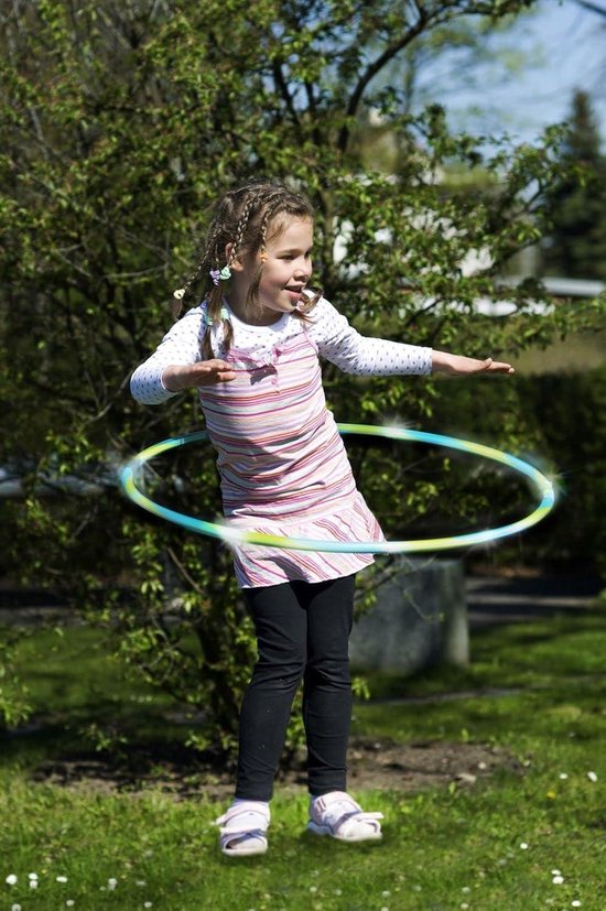 LED Hoepel 35 Inch RGB Kleurverandering - Verlichte Fitness Hoepel Voor Dans En Sport - Kinderen & Volwassenen