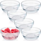 Set van 3 saladeschalen, grote decoratieve schalen voor salade, fruit, snacks en nog