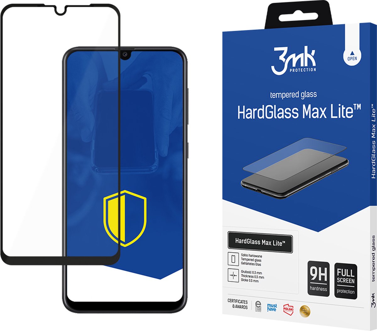 Samsung Galaxy A30s Black - 3mk HardGlass Max Lite