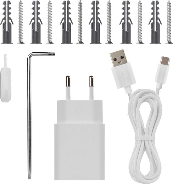 omajin Slimme Deurbel - HD - incl. Chime - Tweewegsgesprek - Waterdicht - Bewegingsdetectie - incl. 64 MicroSD - Wit — afbeelding 4