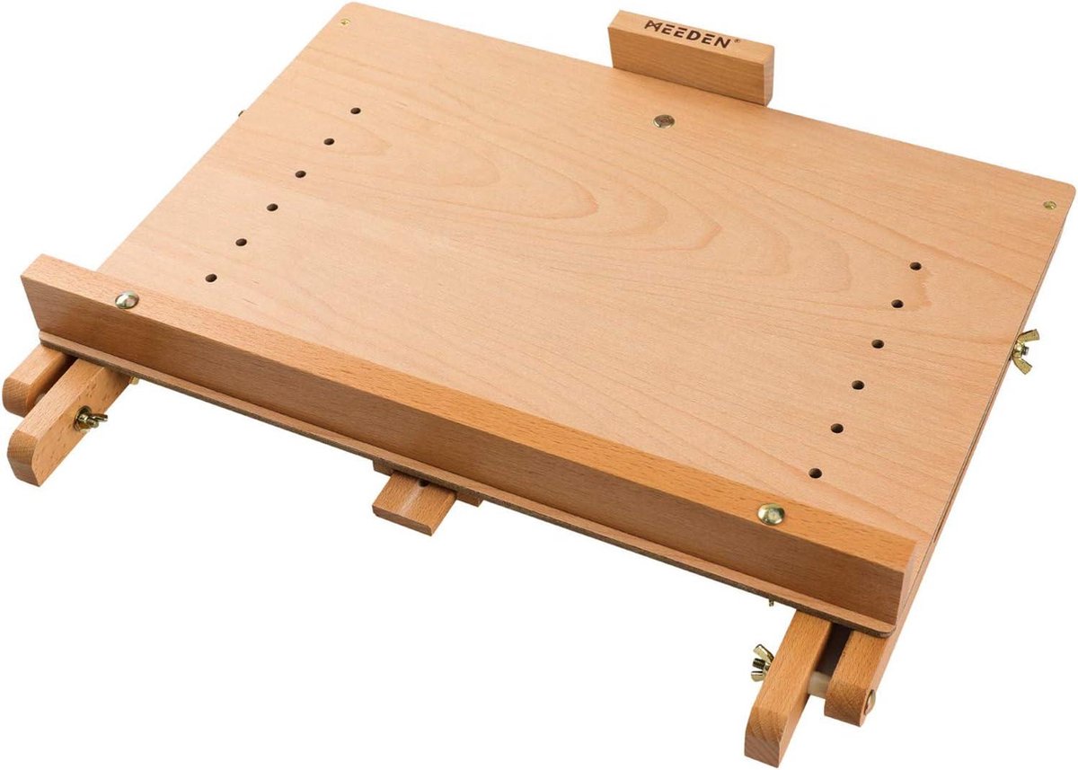 Bureau-ezel - Grote verstelbare A2 desktop-tafel-schildersezel Craft Workstation, beukenhouten tafel-ezel tekentafel, ambachtelijke kunst schilderij houder Display tentoonstelling
