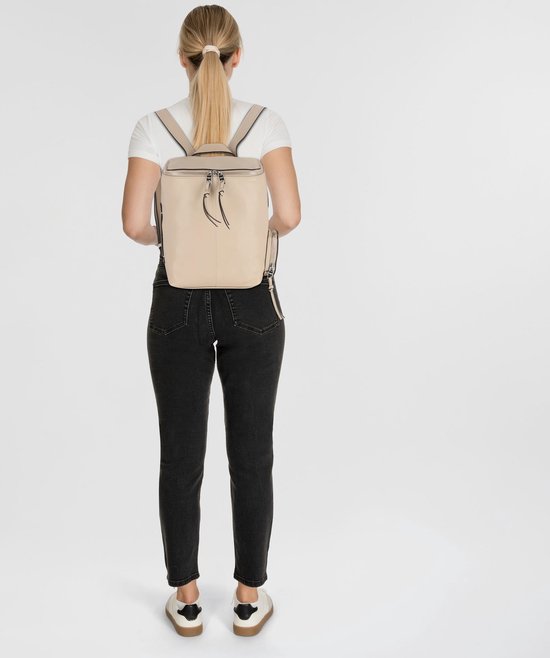LIEBESKIND BERLIN Sac à épaule beige en cuir pour femme Hilla Small Pebble Hobo Bag Stone L
