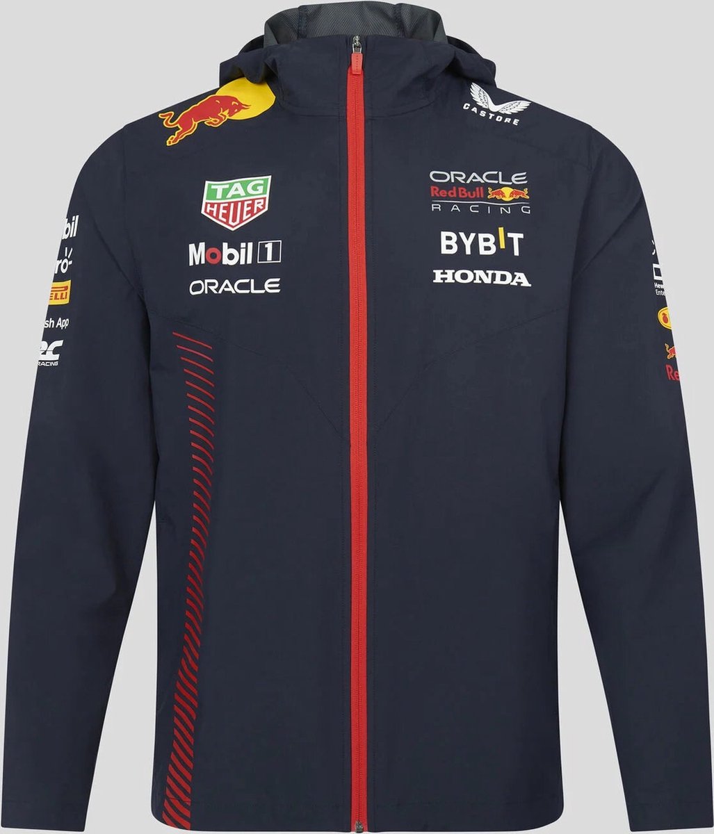 Red Bull Racing Teamline Regenjas 2023 S Max Verstappen Formule 1 Sergio Perez . bol