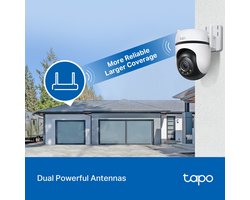 Tapo C520WS Beveiligingscamera buiten - 2.5K QHD - 360° horizontaal & 130° verticaal - IP66- wifi camera