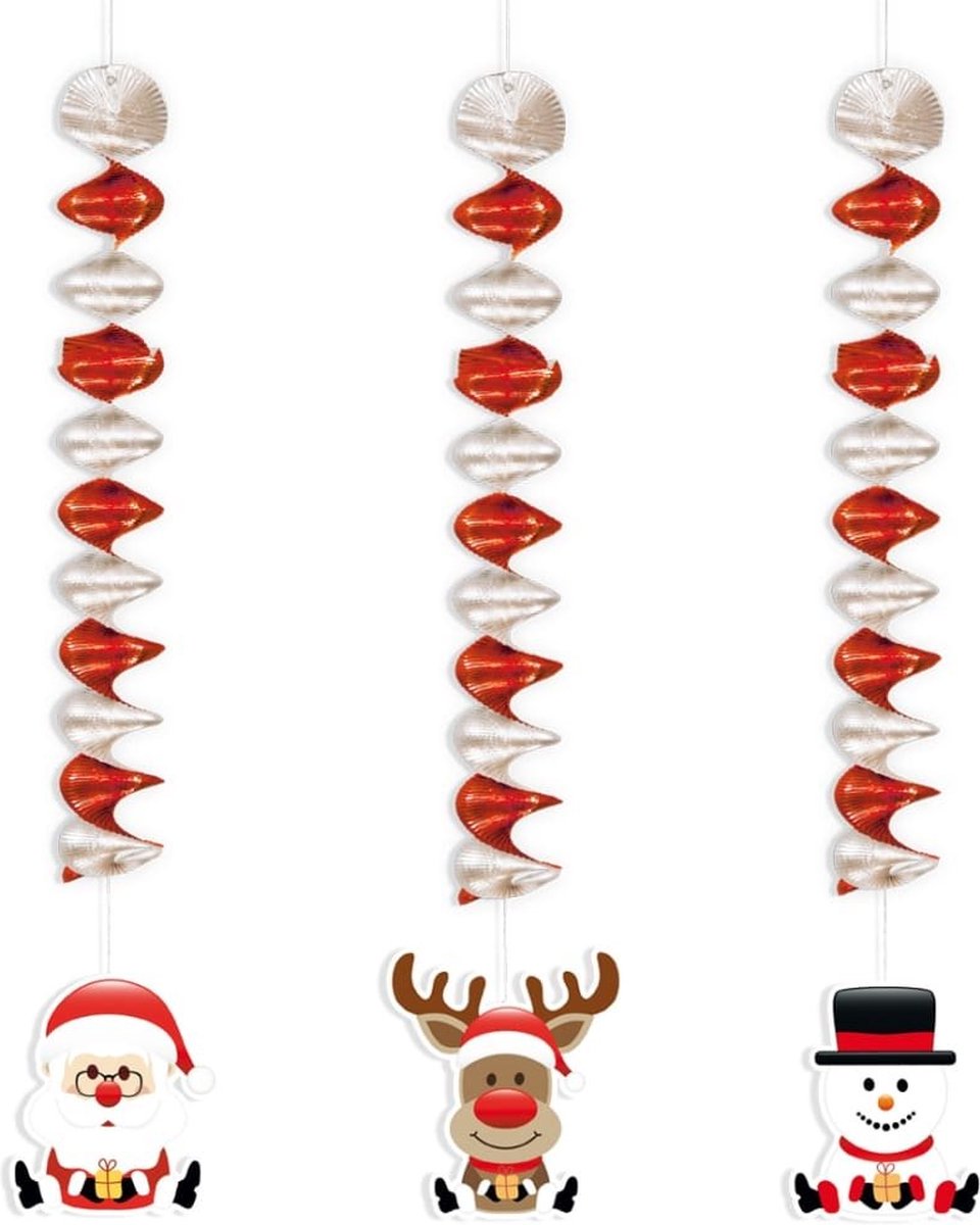 Rotorspiraal rood/wit kerst