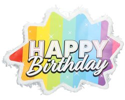 Pinata Ster Rainbow Bday - 38x28cm