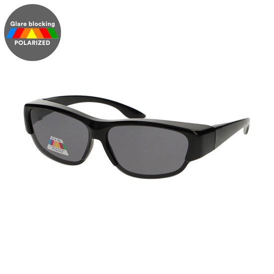 Spectrum Polarized Overzet Zonnebril Zwart van Aero<!-- AERO --> — afbeelding 3