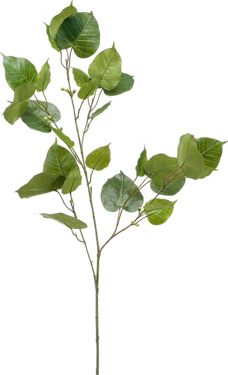 Emerald - Kunsttak Ficus Religiosa 95cm - Kunstplant voor binnen