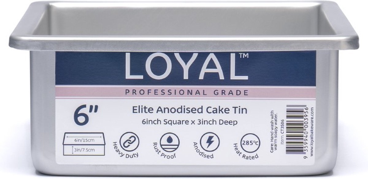 LOYAL Elite Bakvorm - Vierkant 15cm