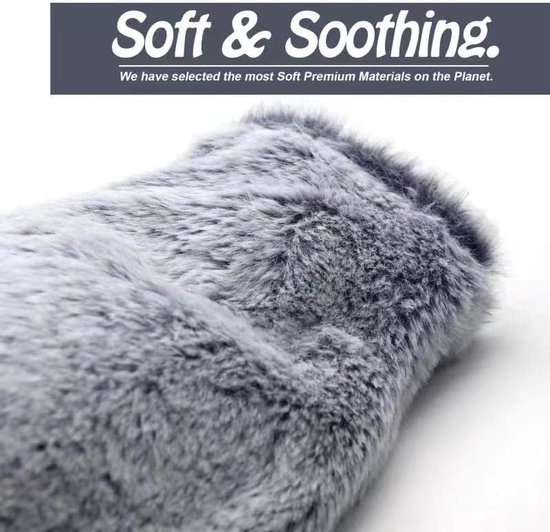 thumbnail: Dalmatische Warmwaterkruik Voor Honden, Met Pluizige Hoes, 2 L