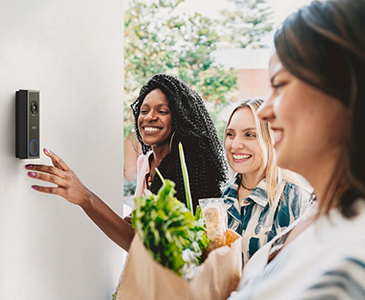 Afbeelding 3 van Eufy nieuw Videodeurbel C31 Incl. 32G SD-kaart | zowel bedraad als op accu | 2K FHD +SoloCam C210 Wireless Outdoor Camera- geen Homebase nodig doorbell set