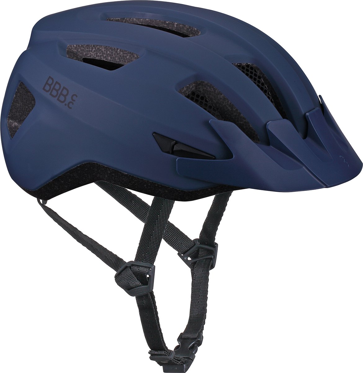 BBB Cycling Racefiets Helm met Helmtas - Medium: 52 - 58 CM - Wielrennen, MTB & Stadfiets - Wasbare Padding - Fietshelm Dames & Heren - Mat Blauw - Condor 2.0 BHE-173T