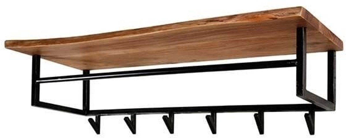 Kapstok Edge 6 Haken Boomstam Hoedenplank 100cm