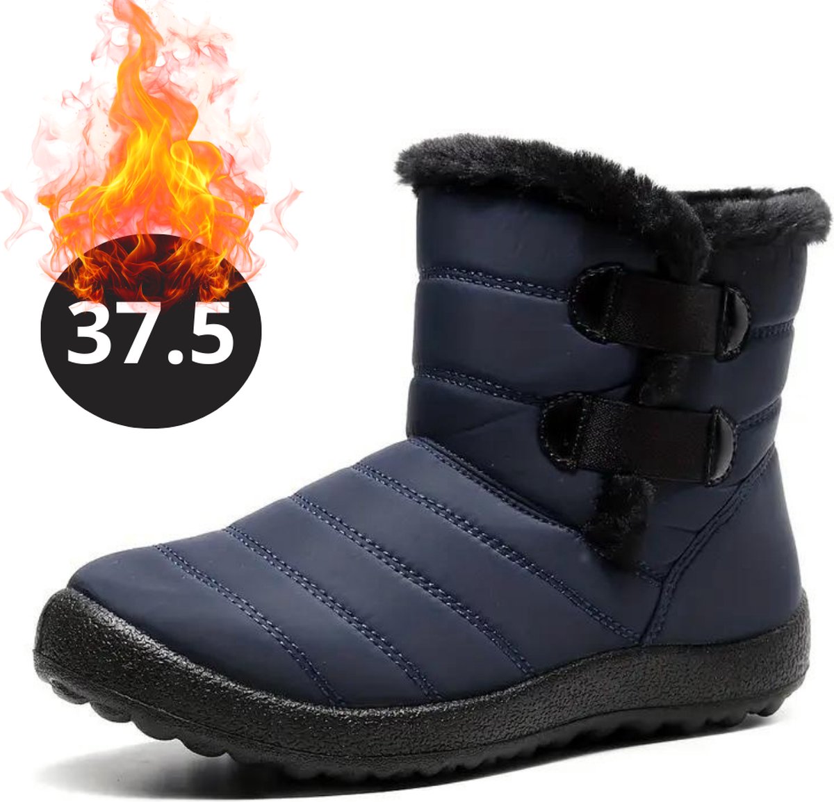 Livano Snowboots Sneeuwschoenen Sneeuwboots Dames Wintersport Ski Skischoenen – 37.5 Bandje Blauw