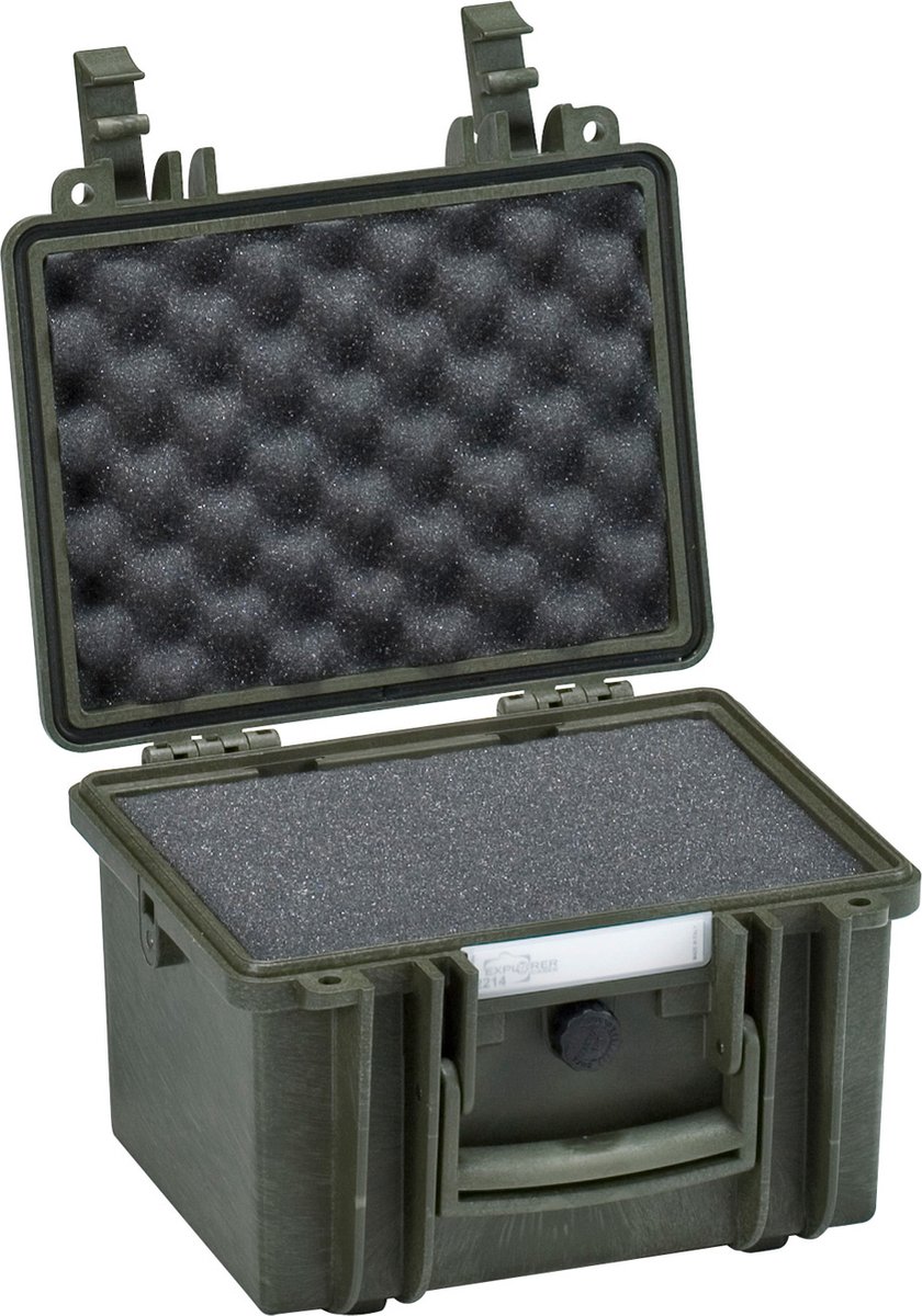 Explorer Cases 2214 Koffer Groen met Plukschuim