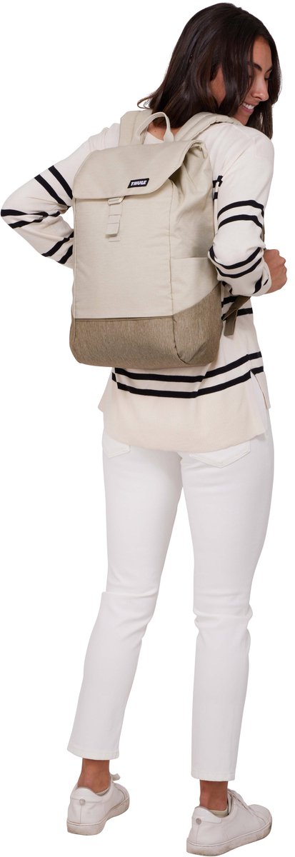 THULE Vrije tijd rugzak Rugzak met laptopvak Lithos Backpack 16L Pelican Gray / Faded Khaki Beige – foto 4