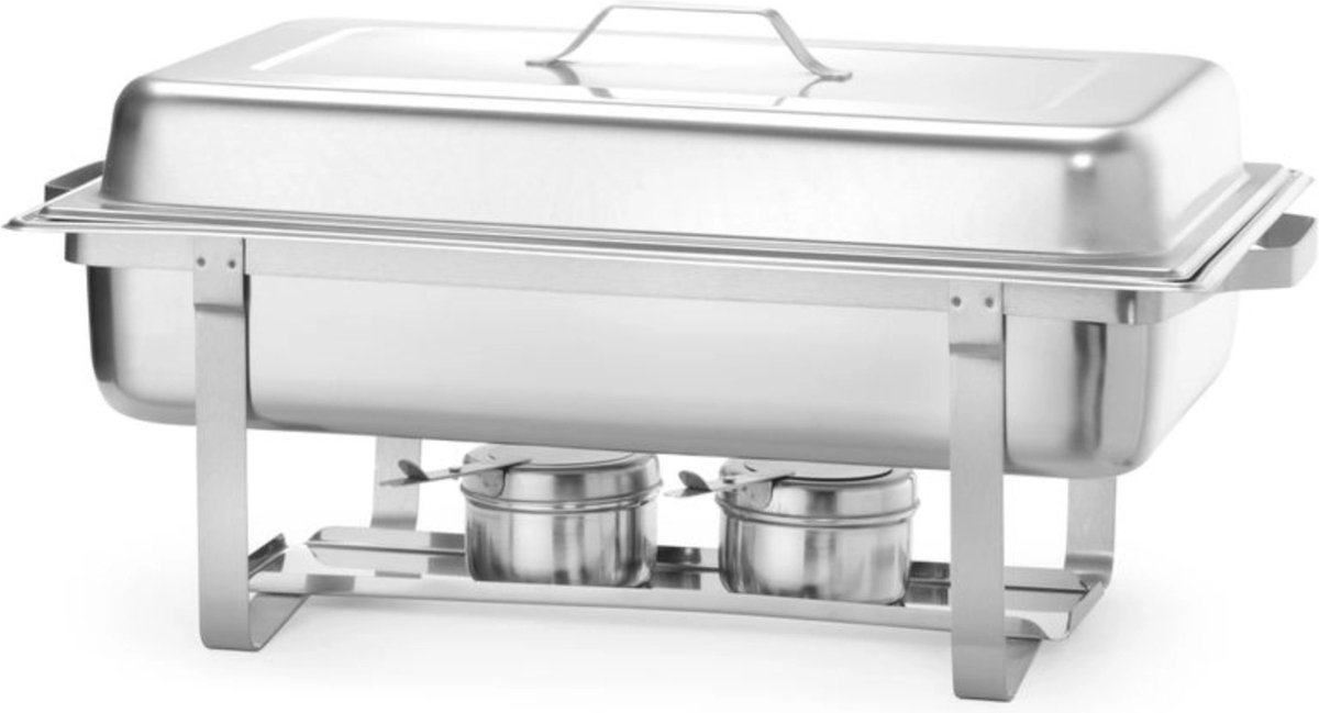 HENDI Gastronorm chafing dish – hoogglans deksel – 9L – roestvast staal – 2 stuks