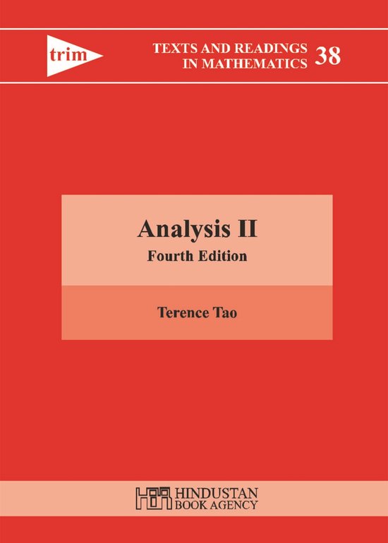 Texts and Reading in Mathematics- Analysis II - cover