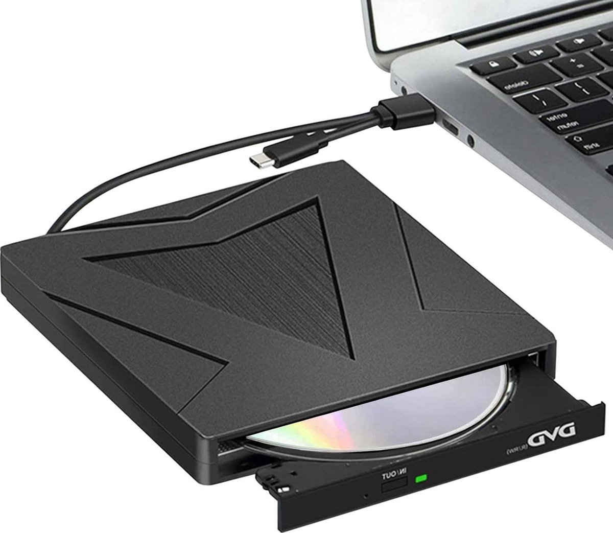 Externe Dvd-Cd-Stations Usb 3.0 en Type C Draagbare Cd Dvd +/- Rw Speler Recorder voor Pc Laptop - Windows/7/8/10/Xp/Linux/MacOS