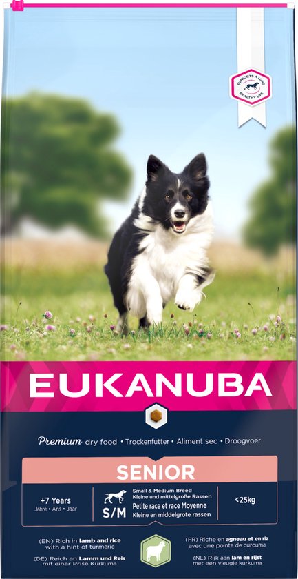 Eukanuba Mature Senior Lam&Rijst - Hondenvoer - 12 kg