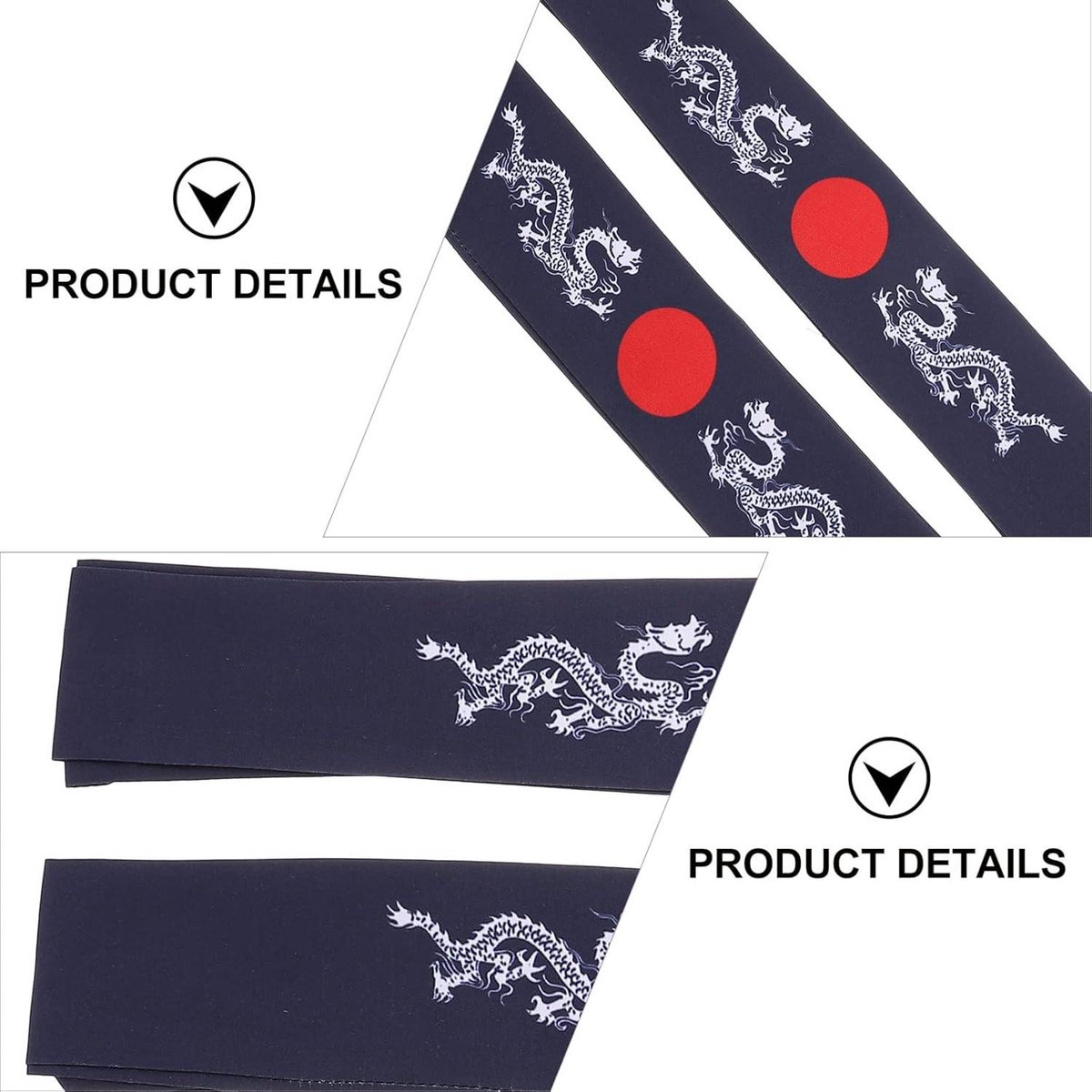 Bandeaux Ninja Karaté - Lot De 3 - Accessoire Décoratif Pour Costume, Événements, Cosplay - Taille Unique