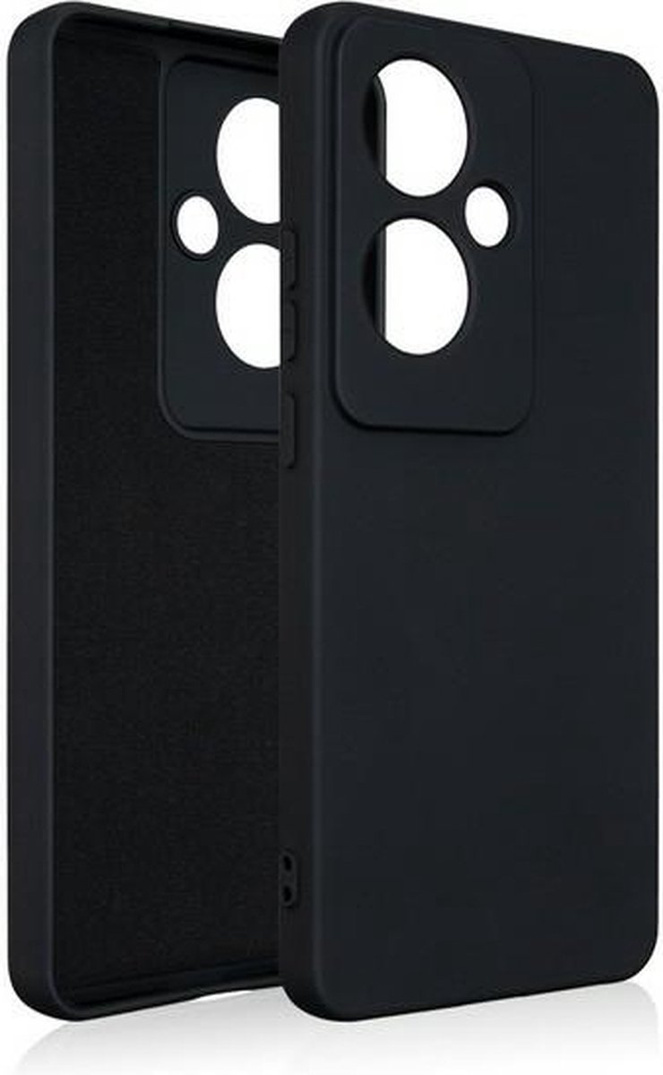 Beline Siliconen Hoesje Oppo Reno 11F zwart/zwart