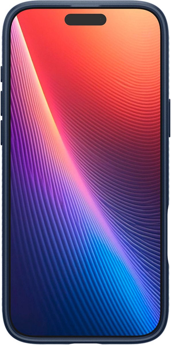 Spigen Liquid Air TPU Hoesje iPhone 16 Pro Max Blauw, Flexibel, Dun, Schokabsorberend, Matte Afwerking, Verhoogde Randen - Afbeelding 5