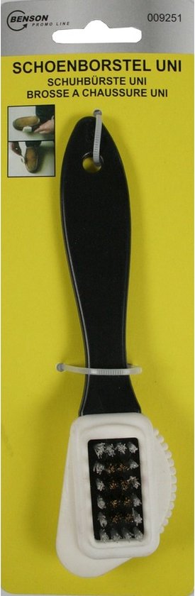 Benson Schoenborstel - Suède en nubuck - Staal en rubber - 20 cm - Multifunctioneel