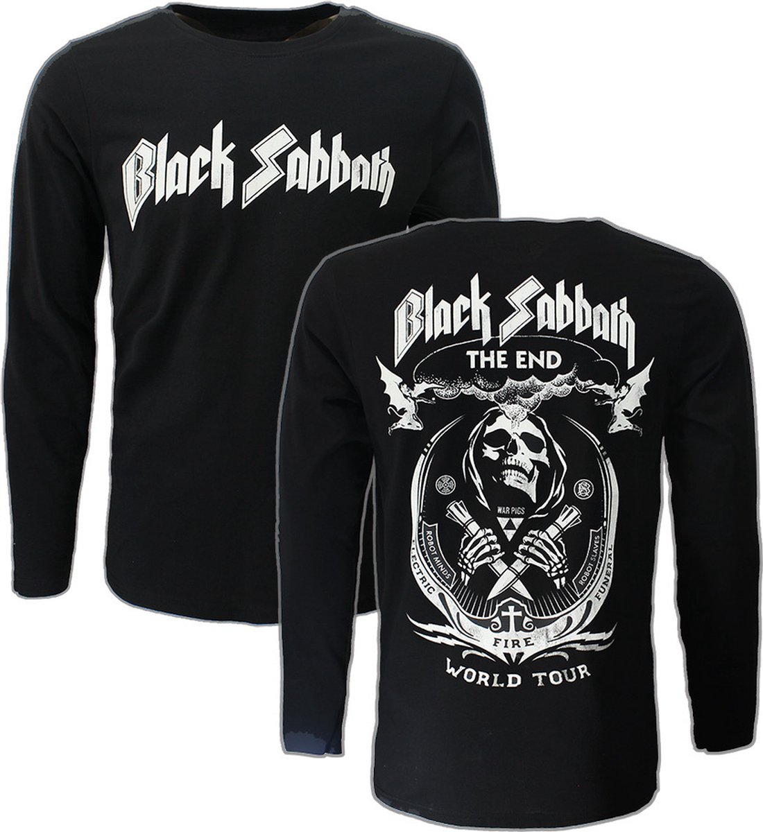 Black Sabbath The End Vintage Longsleeve T-Shirt - Officiële Merchandise - S