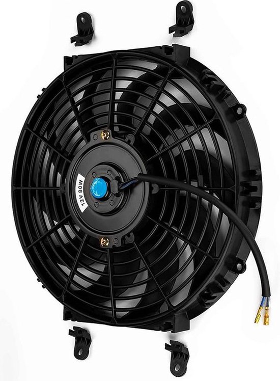 Dorccsi 12V Ventilator 7 Inch – Zware Metalen Koelventilator Met 2 Snelheden Voor Vrachtwagen, Camper, Auto, Boot Of Bus