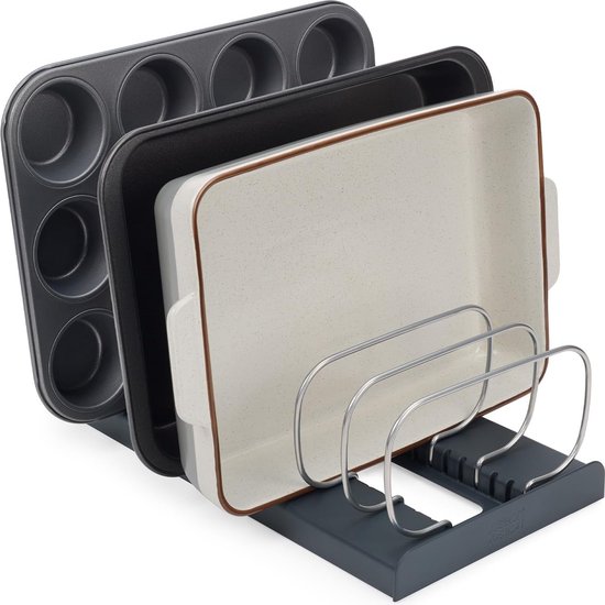 5 Tiers Pot Koekenpan Deksel Opslag Rack Organizer Keuken Kookgerei Antislip Tiers Pan Pot Plank Kast Accessoires Opberg Rack