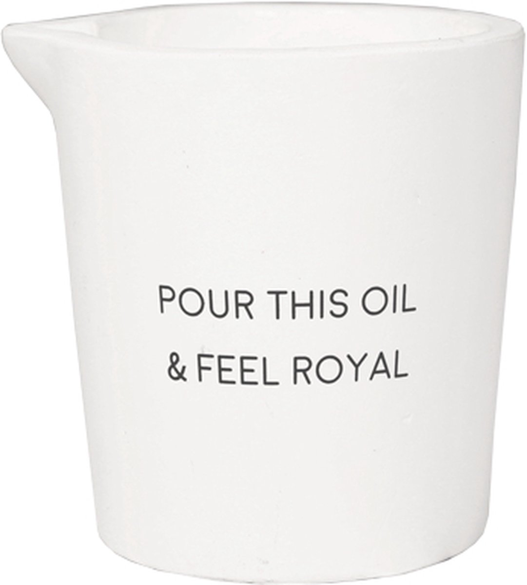 Goedkoopste MY FLAME - Massagekaarsje - Pour this oil & feel royal - Calming sandalwood - wit