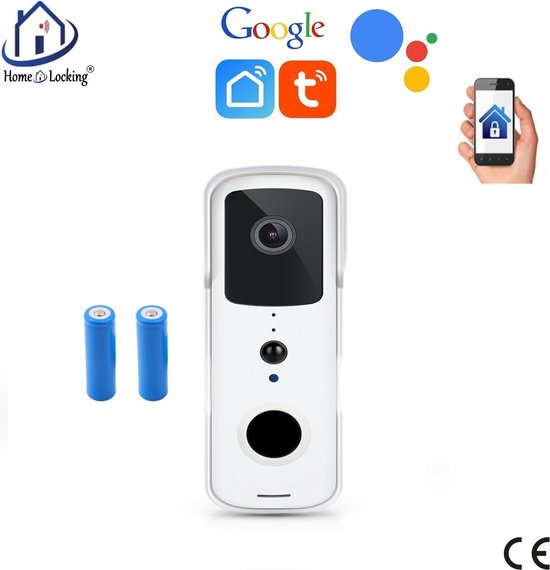 WIFI T-2051 Videofoon met 2 Oplaadbare Batterijen - WIFI - €67,15