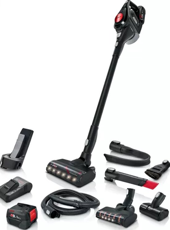 Bosch - BCS8225POW - Serie 8 Oplaadbare steelstofzuiger - Zwart