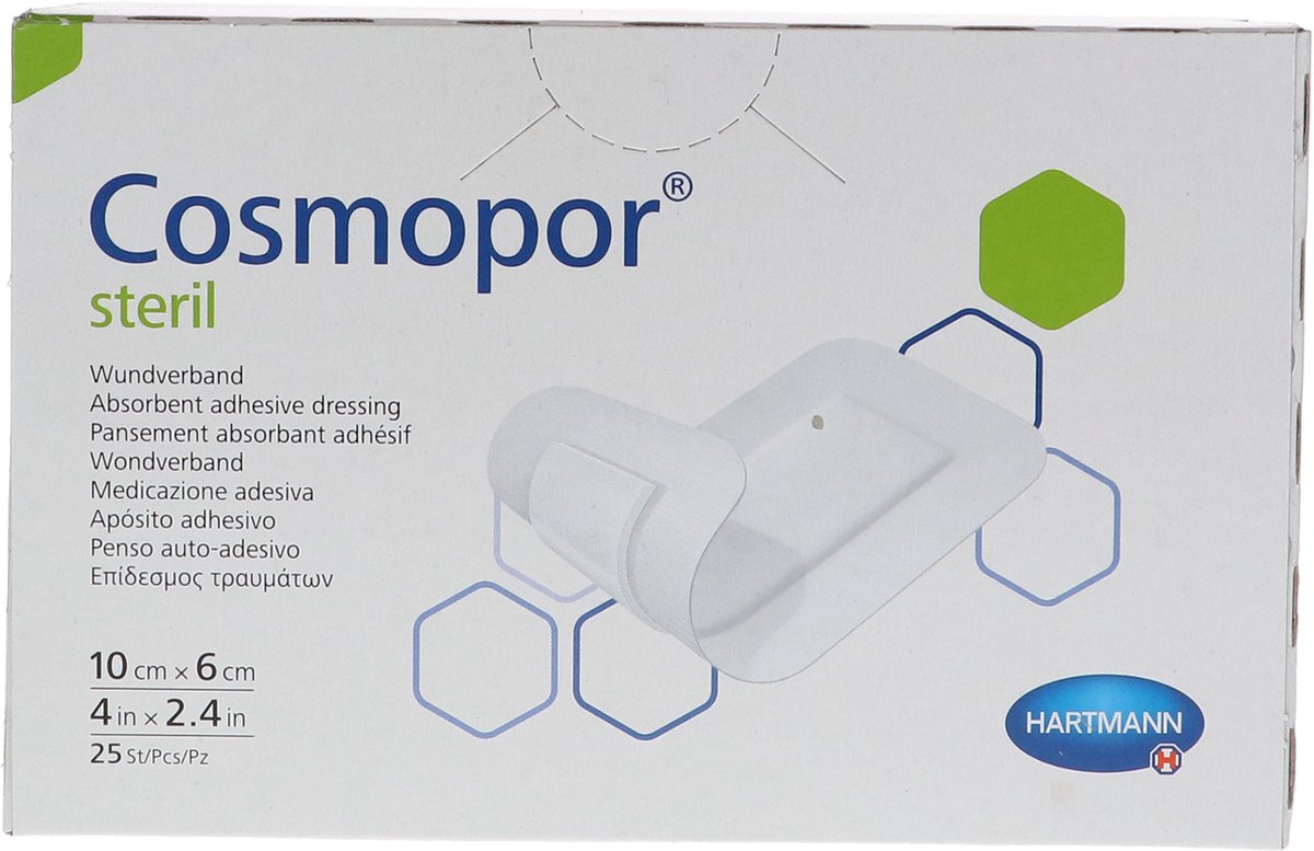Goedkoopste Cosmopor steriel 10x6cm 9008023 25 stuks