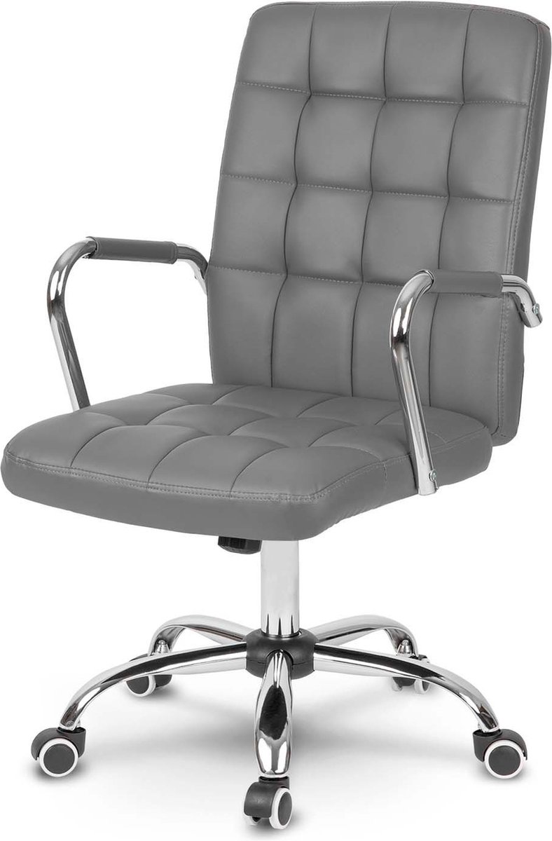 Sofotel Benton – Luxe Bureaustoel – Grijs Eco-leder