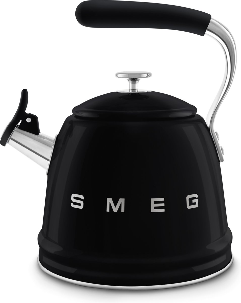SMEG WKF01BL - Fluitketel - Zwart - 2.3 liter