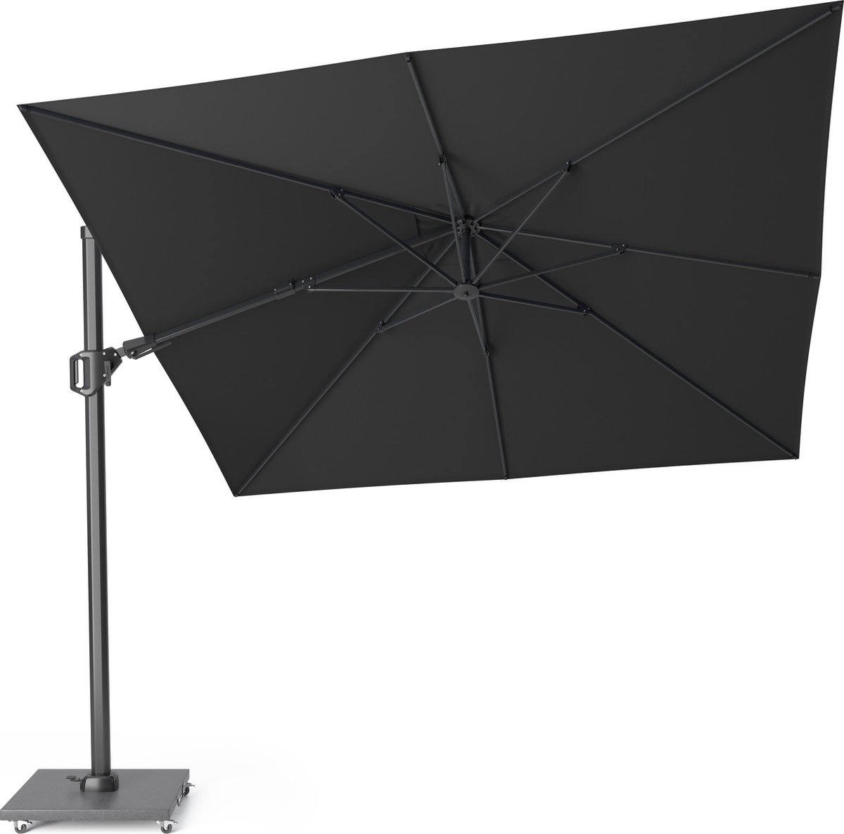 Platinum Challenger Zweefparasol T2 premium - 3x3 m. Faded Black