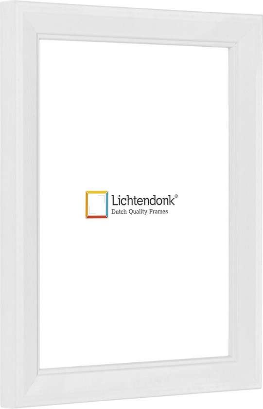 Cadre photo - Country Style - Wit avec grain de bois visible - Format photo 15x23 - Verre antireflet - Art.no. 1055001315231